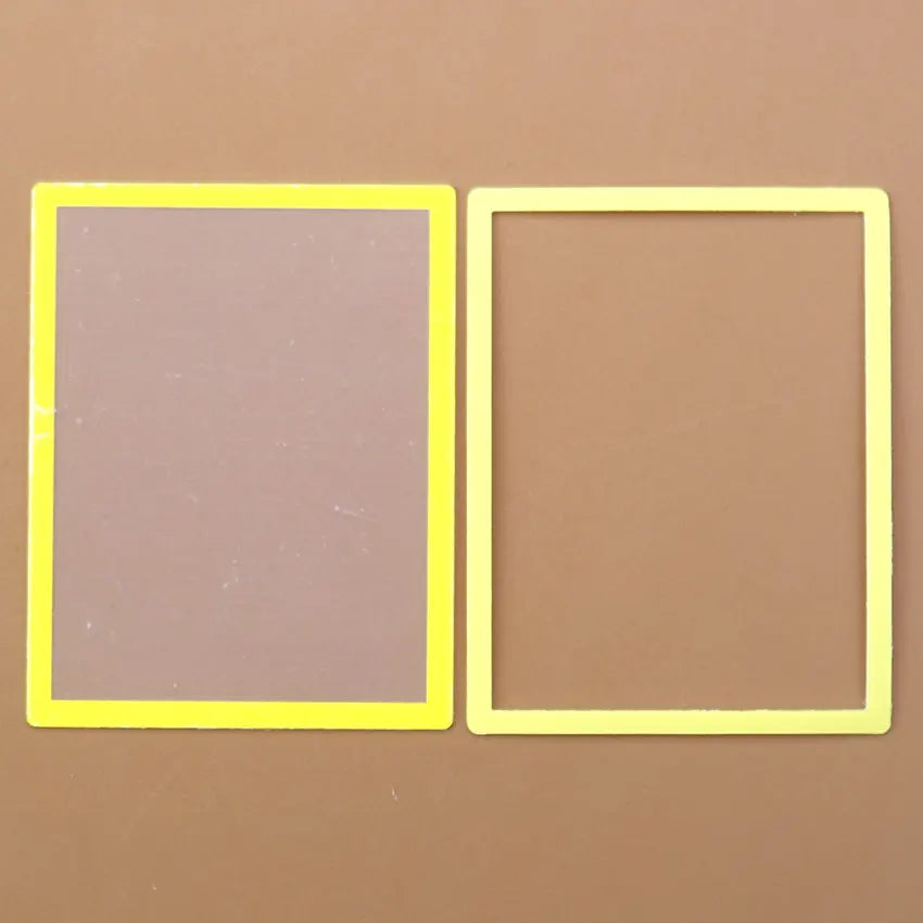 Lentille d'écran supérieur et cadre d'écran inférieur en plastique de remplacement pour console DS Lite — Jaune