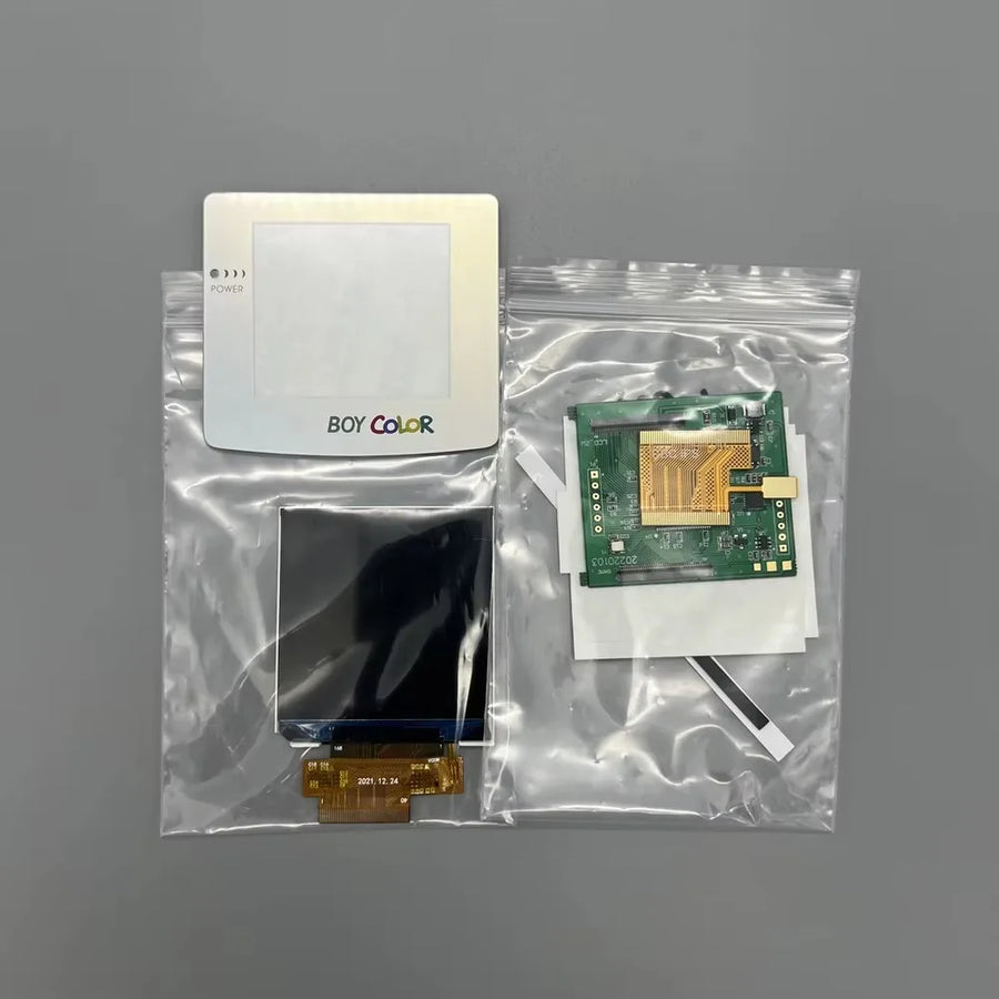 Écran IPS 2,45 pouces de remplacement pour Game Boy Color, montage sans découpe de coque — Shiny