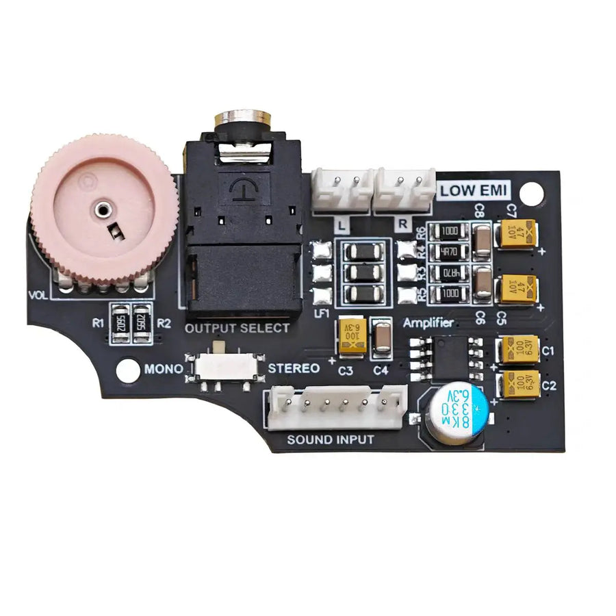 Carte audio double canal pour Game Gear, molette de volume rose