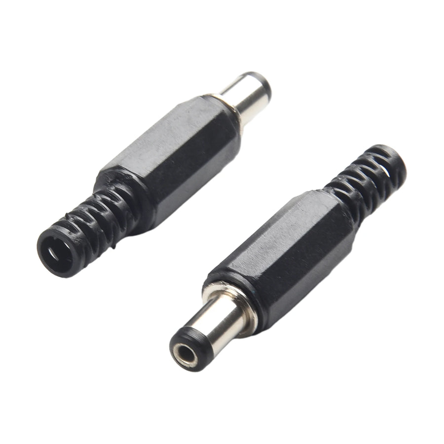 Connecteur d'alimentation DC mâle avec cosses à souder