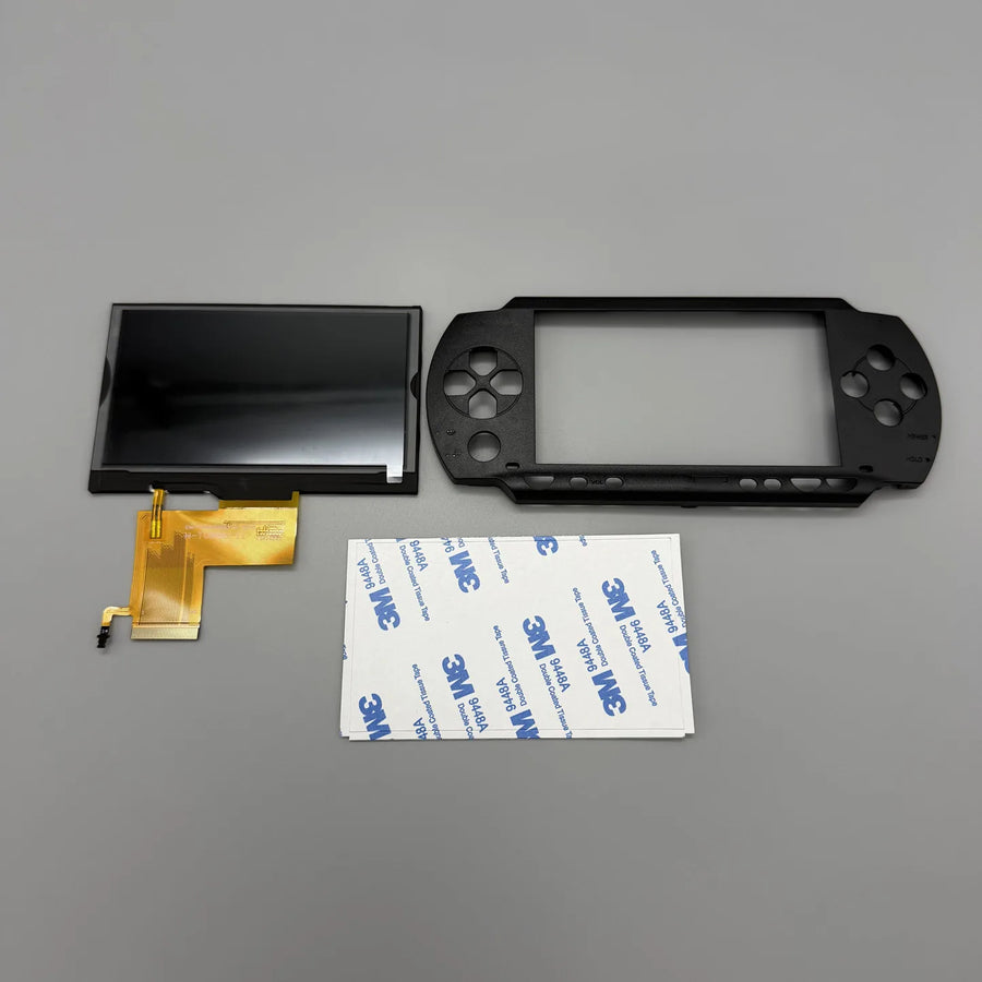 Écran IPS laminé de remplacement pour PSP 1000 — Noire