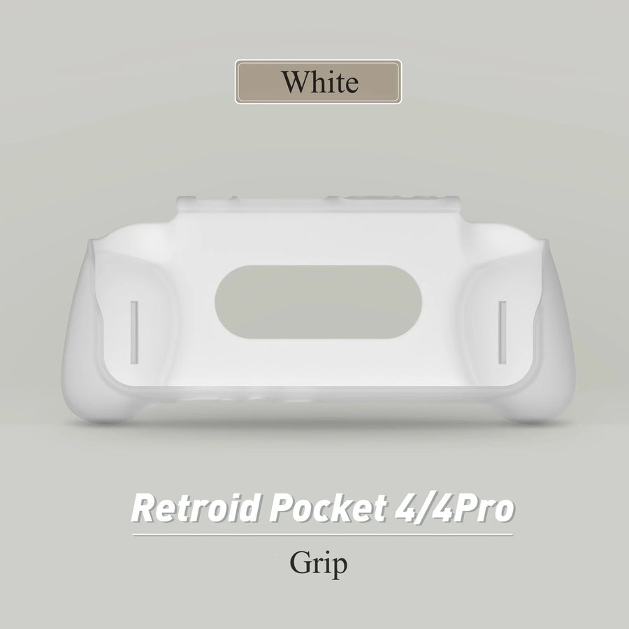 Grip ergonomique en TPU pour les consoles Retroid Pocket 4 et 4 Pro, coloris noir et blanc, visuel 8