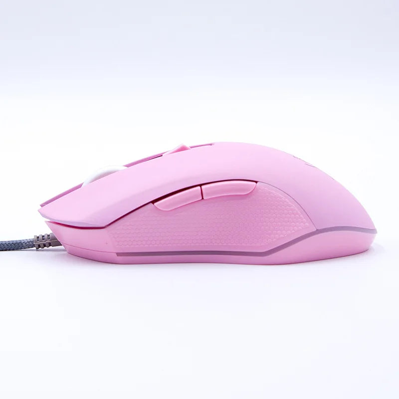 Souris Gaming Rose Filaire, souris gamer filaire coloris rose, visuel 2