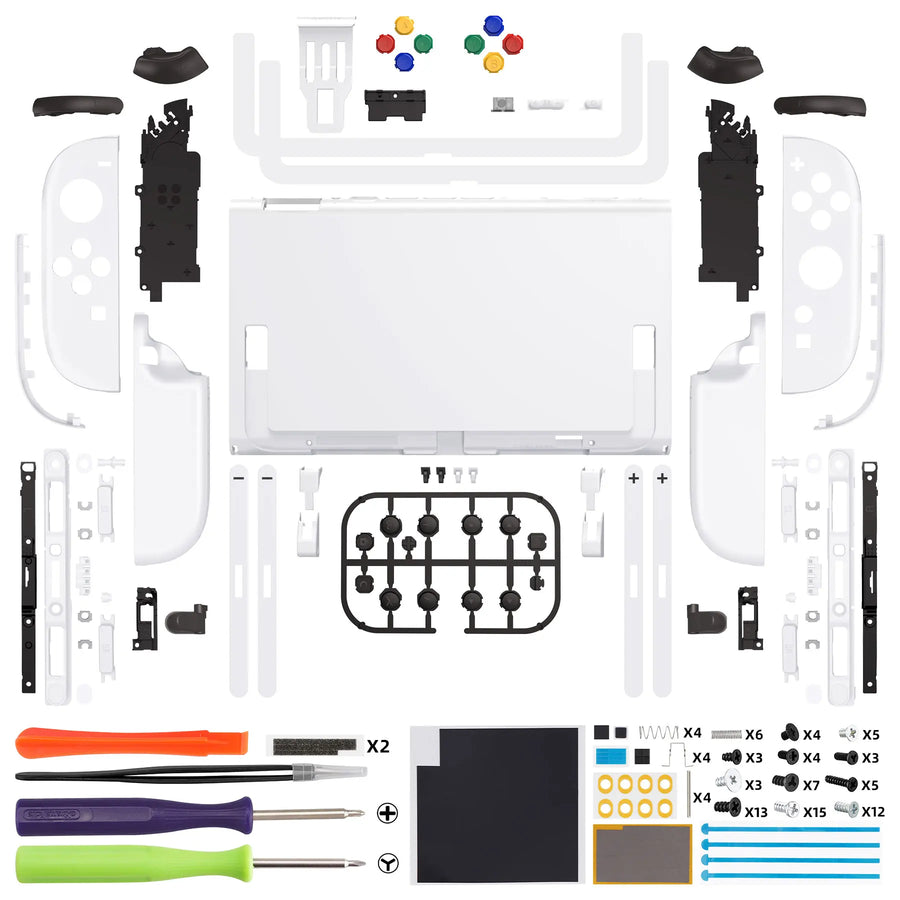 Coque eXtremeRate avec boutons pour Joy-Con 2, Blanc — visuel 31