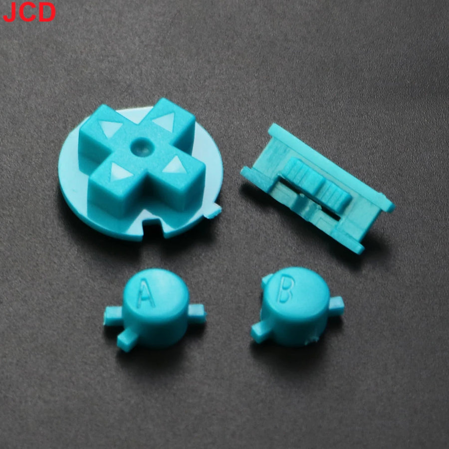 Jeu de boutons de remplacement pour Game Boy Color : A, B, croix directionnelle, Start et Select — Turquoise