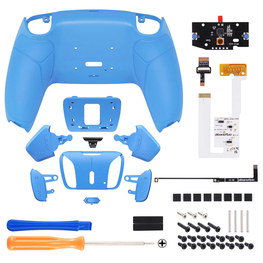 eXtremeRate RISE4 V3 kit for PS5 controller, starlight blue soft-touch colour — image 31