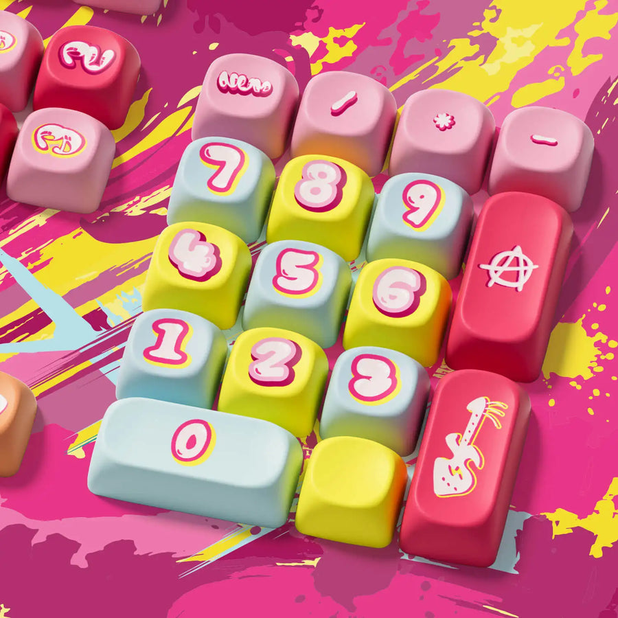 Set de keycaps PBT Akko, profils MOG/MOA/MAO, dye-sublimation 5 faces, tiges MX (visuel 56)