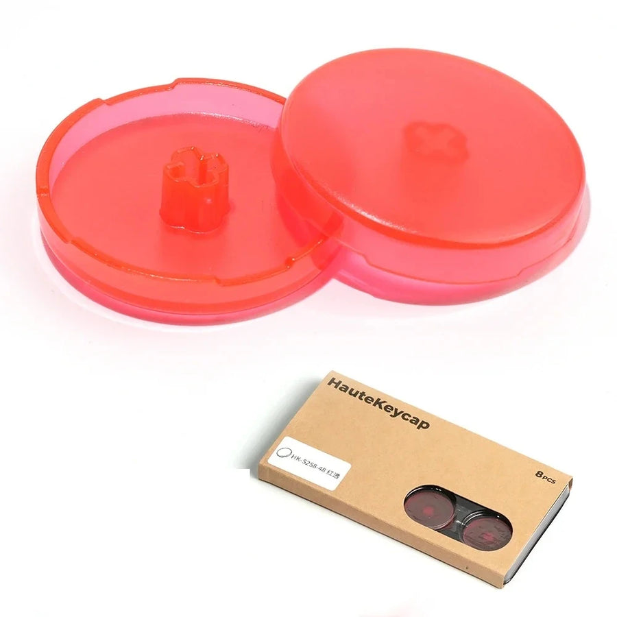 Haute42 25.8 mm hitbox caps, Translucent red colour — image 9