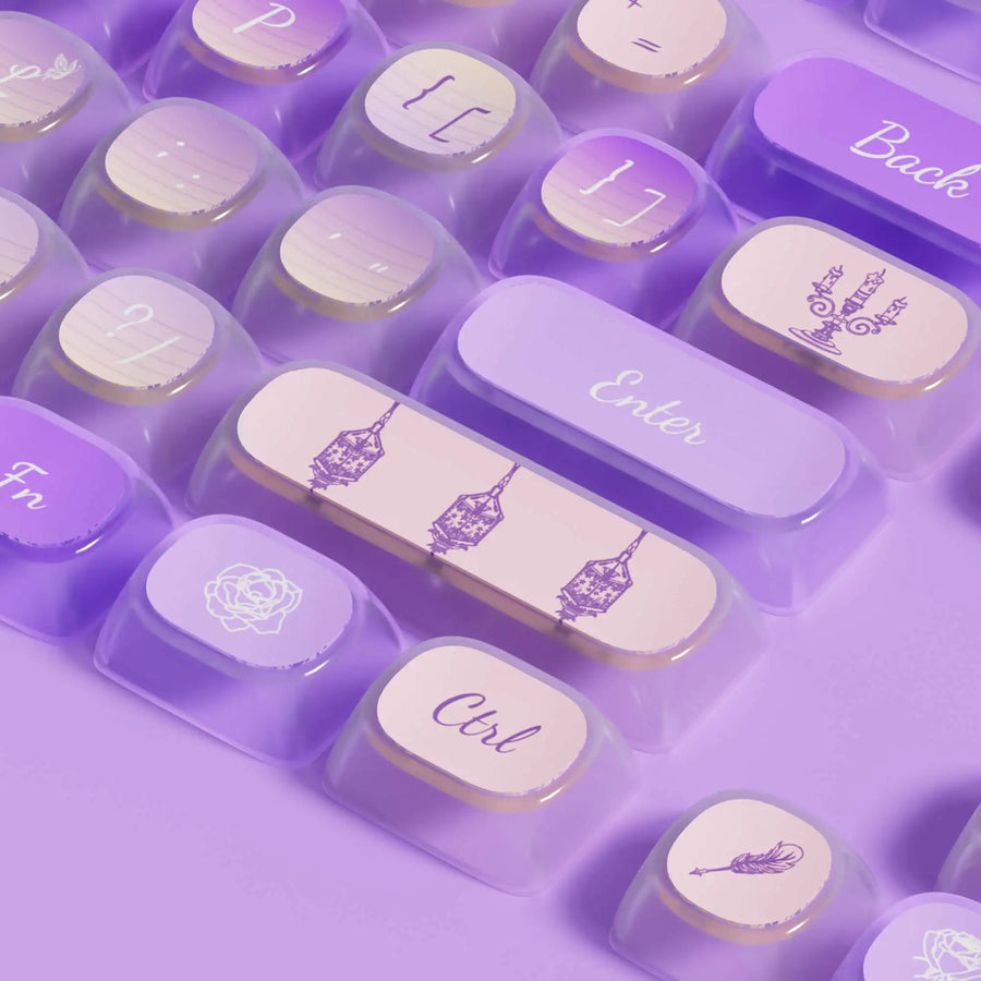 Set de keycaps PBT Akko, profils MOG/MOA/MAO, dye-sublimation 5 faces, tiges MX (visuel 38)