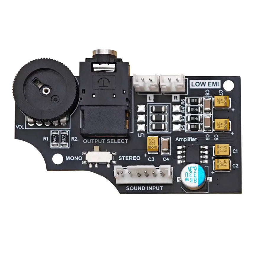 Carte audio double canal pour Game Gear, molette de volume noire