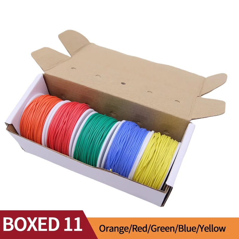 Kit de fil de câblage silicone 5 couleurs à âme de cuivre étamé, sections 20 à 30 AWG, pour modding et réparation — visuel 20