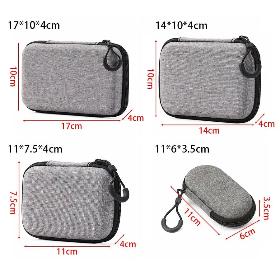 Étui de transport zippé pour console portable rétro, câbles et cartes microSD — visuel 6