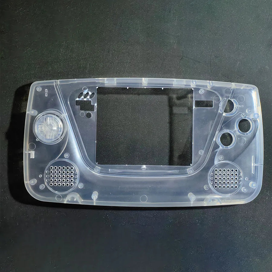 Coque Game Gear transparente prête pour écran IPS, vue de face