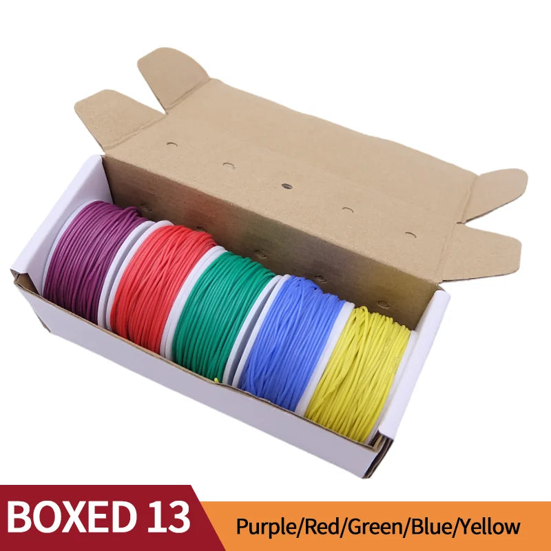 Kit de fil de câblage silicone 5 couleurs à âme de cuivre étamé, sections 20 à 30 AWG, pour modding et réparation — visuel 22