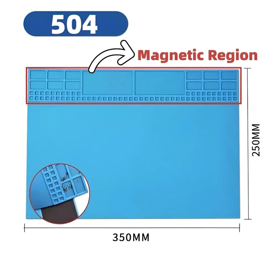 Tapis de soudure en silicone magnétique antistatique pour atelier de réparation — visuel 16