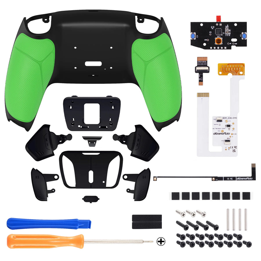 eXtremeRate RISE4 V3 kit for PS5 controller, green soft-touch colour — image 38