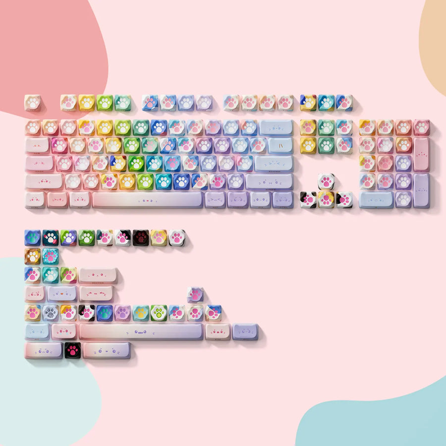 Set de keycaps PBT Akko, profils MOG/MOA/MAO, dye-sublimation 5 faces, tiges MX (visuel 66)