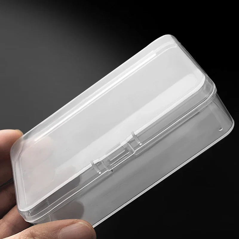 Boîtier de rangement transparent en plastique pour cartes à jouer et cartes à collectionner — visuel 2