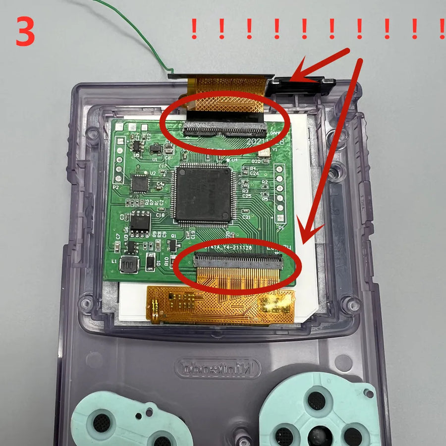 Écran IPS 2,45 pouces de remplacement pour Game Boy Color, montage sans découpe de coque — visuel 14