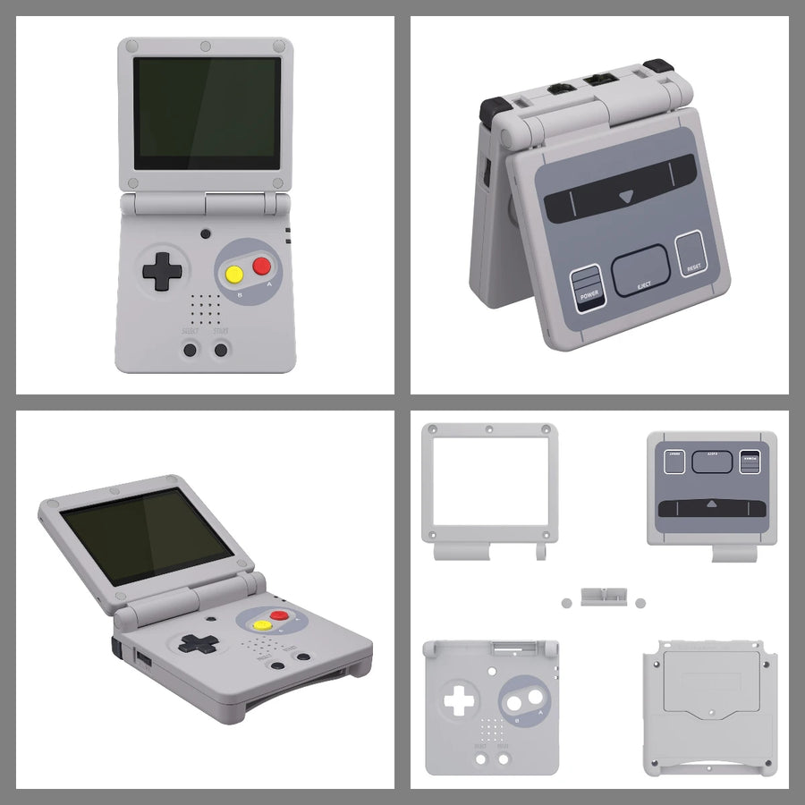 Coque de remplacement complète eXtremeRate pour Game Boy Advance SP, compatible écran IPS sans découpe — visuel 21