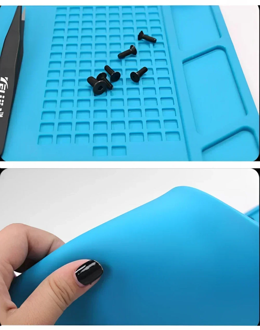 Tapis de soudure en silicone magnétique antistatique pour atelier de réparation — visuel 14