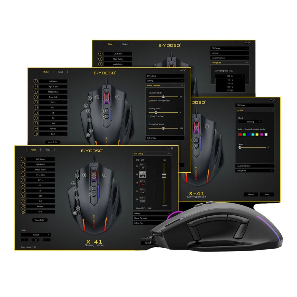 Souris Gaming Filaire X-41 Programmable