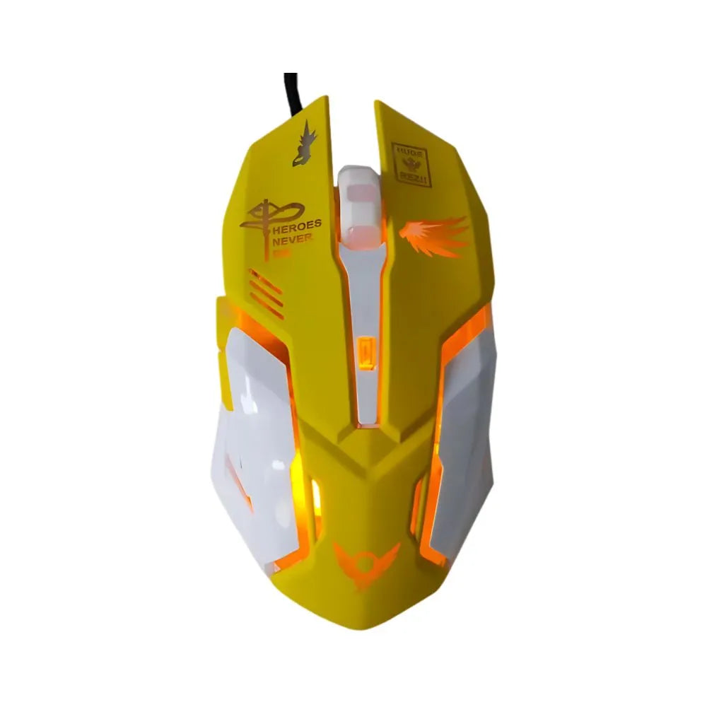 Souris Gaming Silencieuse Jaune