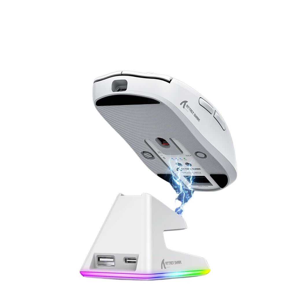 Souris Gaming X6 Blanc Base de recharge