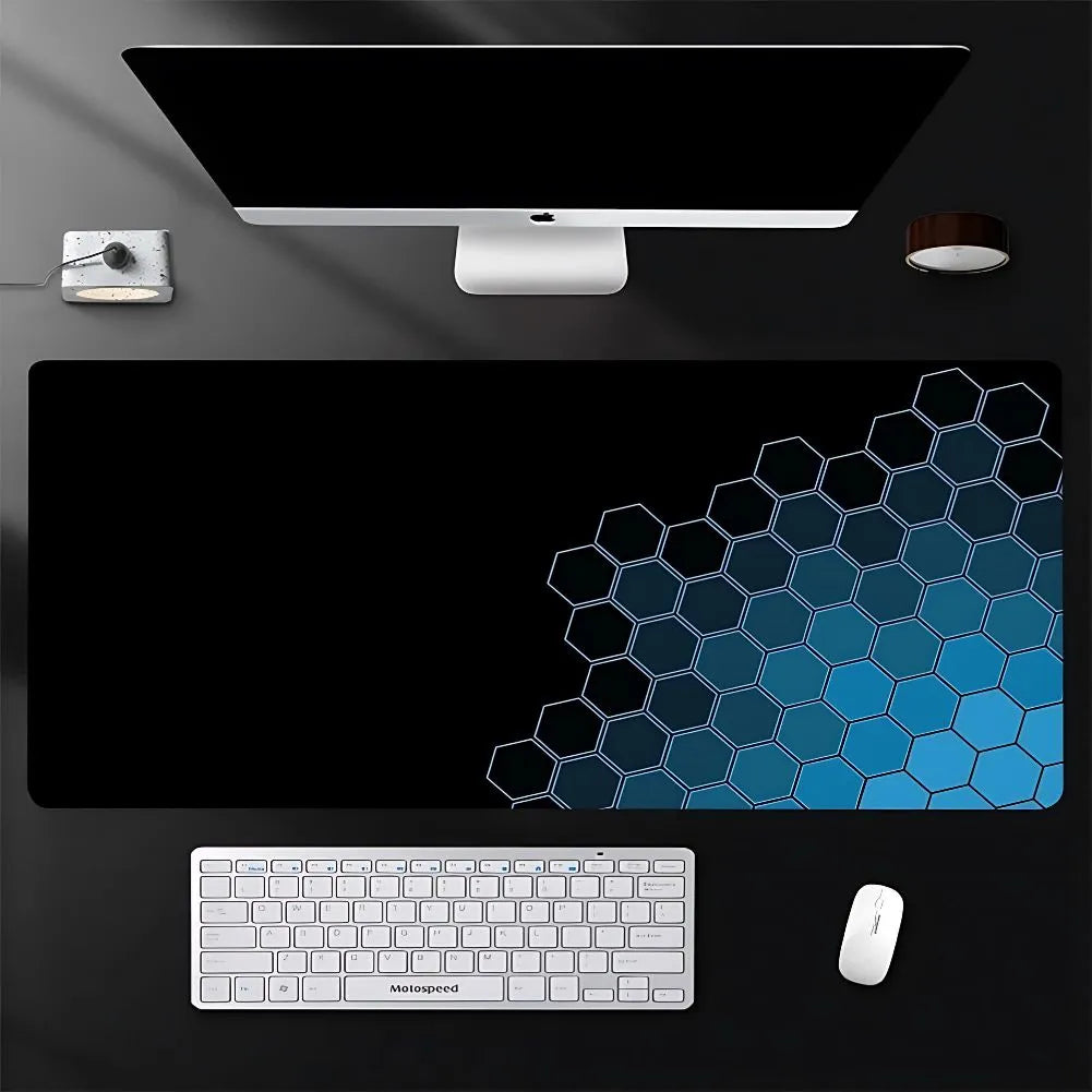 Tapis de souris XXL Dimension Effet Lumieres Bleu