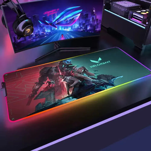 Setup RGB et contrôle ultime – Tapis de souris gamer Valorant Ultra Game