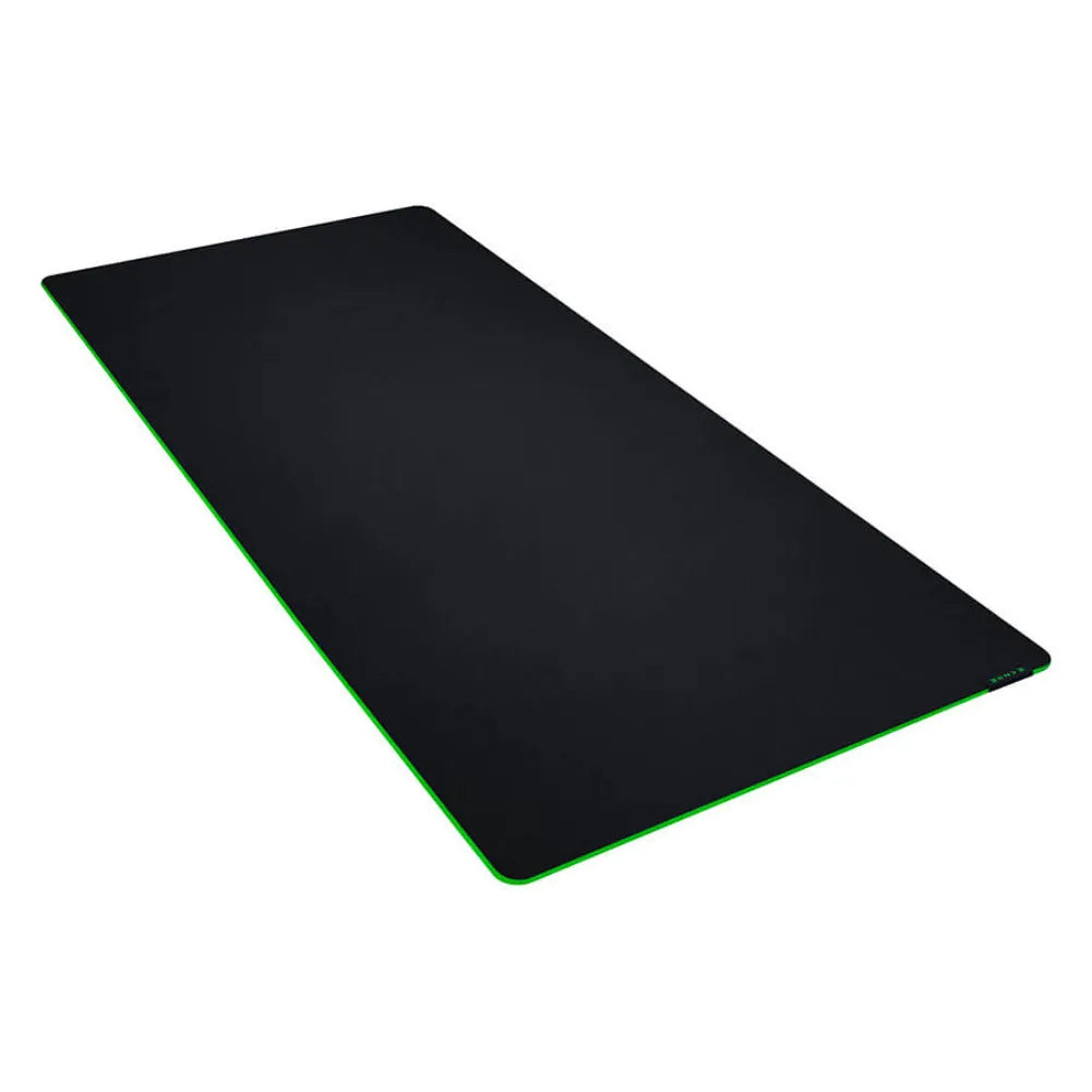 Razer Gigantus V2 3XL gaming mouse pad, black and green, offering precision and comfort for gamers.