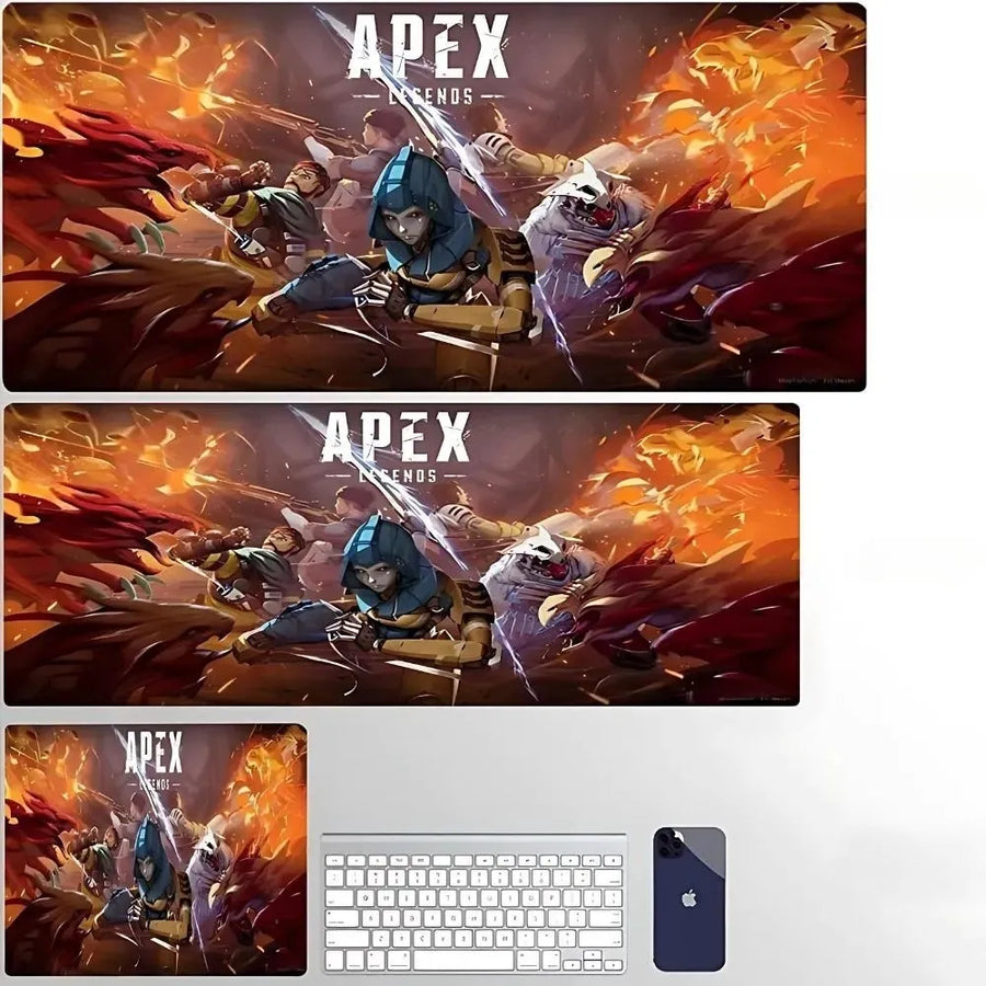Tapis de souris XXL Apex Legends, coloris orange, visuel du motif imprimé