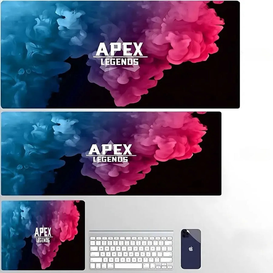 Tapis de souris XXL Apex Legends, coloris rouge, grande surface de jeu