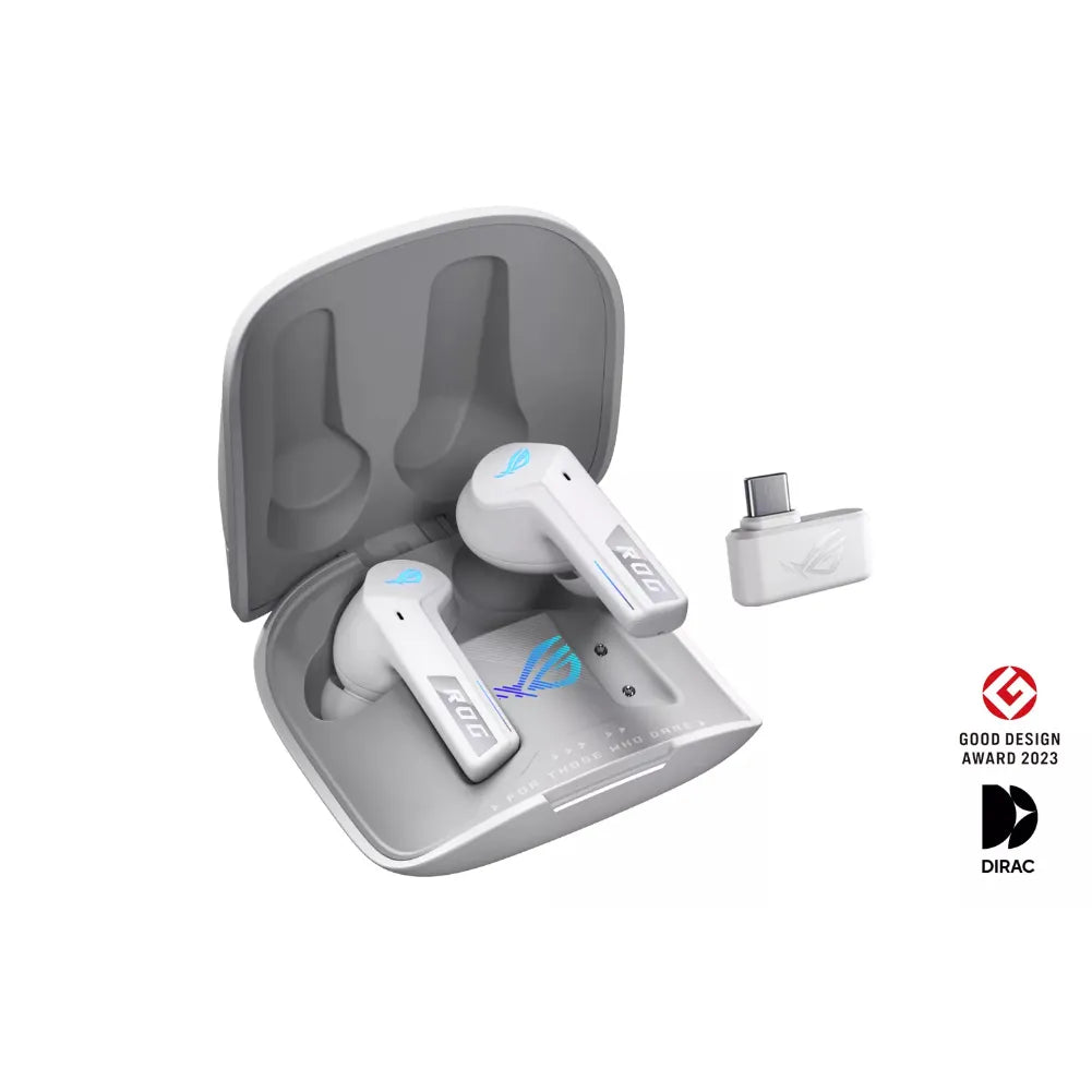 ROG Xbox Ally blanche – Console portable 7” 120 Hz VRR avec étui et accessoires, design primé.