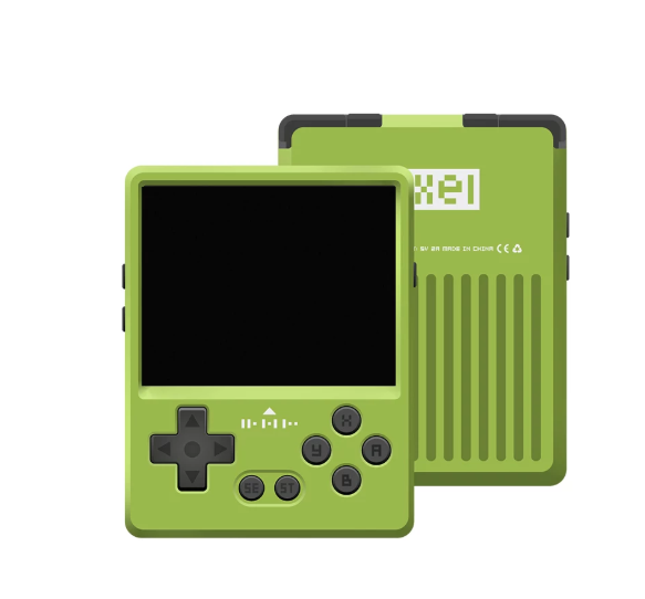 GKD Pixel 2, coloris vert, vue de face et de dos