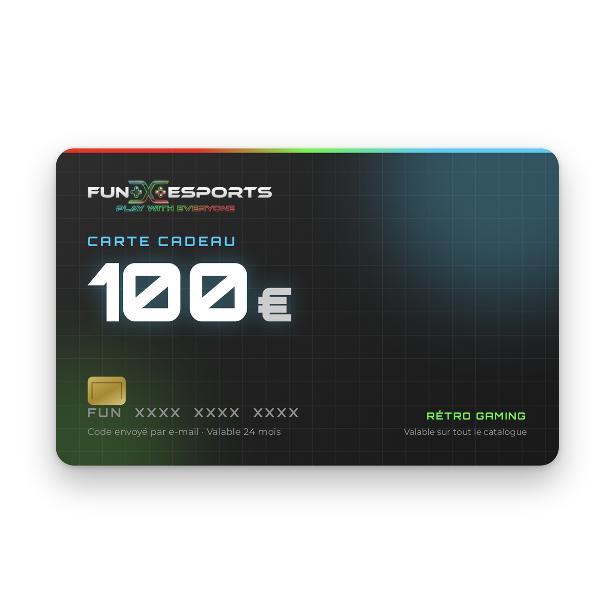Carte cadeau Fun-Esports 100 € — rétro gaming