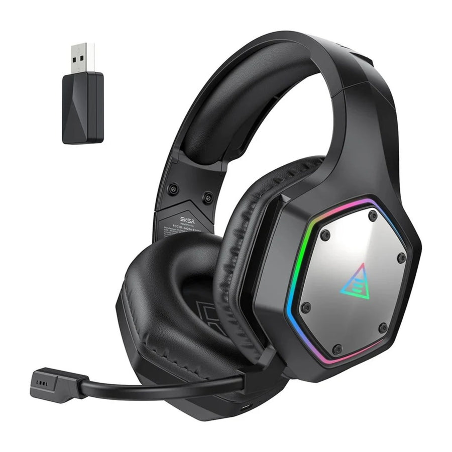Casque PS5 sans-fil noir technologie anti-bruit piloté par IA