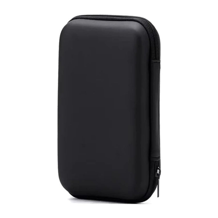 Étui rigide EVA noir lisse pour TrimUI Smart Pro S, fermeture zippée