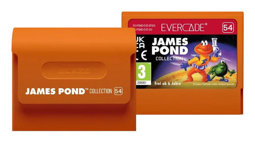 Evercade James Pond Collection — cartouche des 4 jeux James Pond, dont RoboCod