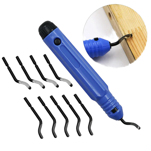 Manual deburring kit — rotating blades for plastic and metal