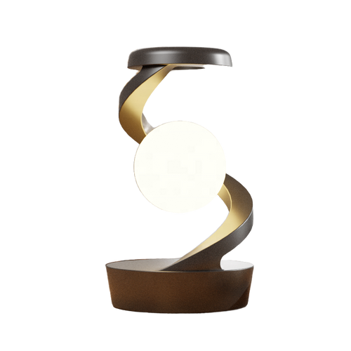 Lampe de chevet à sphère lumineuse avec charge sans fil — allumage d'un geste