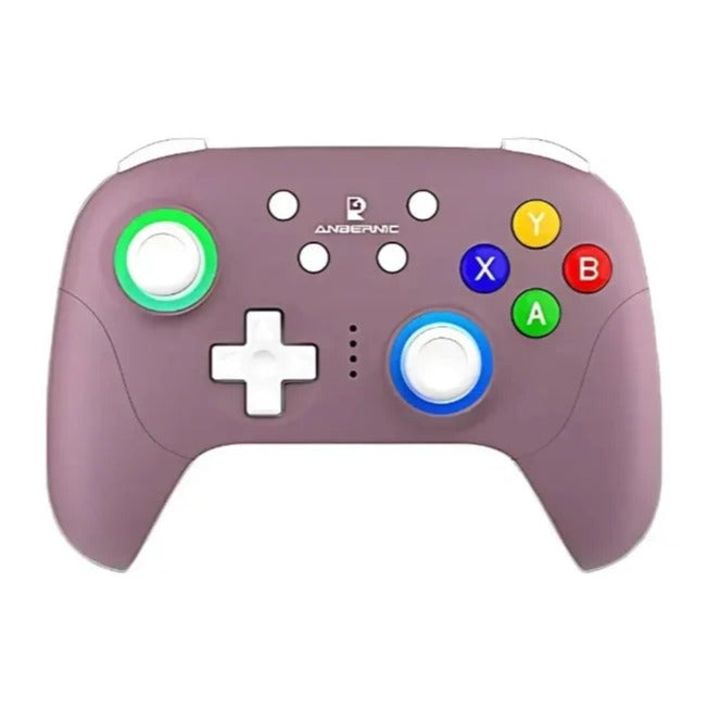 Vue avant de la manette ANBERNIC RG P01 avec effets RGB