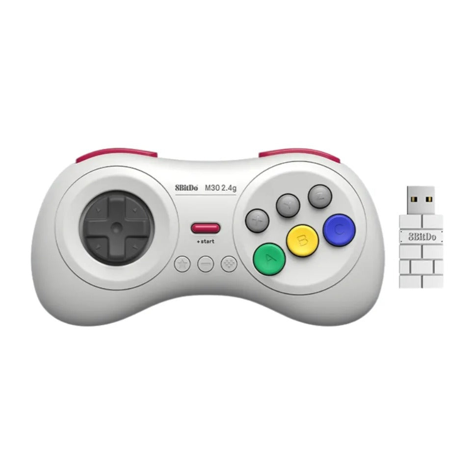 Manette rétro 8BitDo M30 2.4G Mini, manette de jeu sans fil, visuel 3