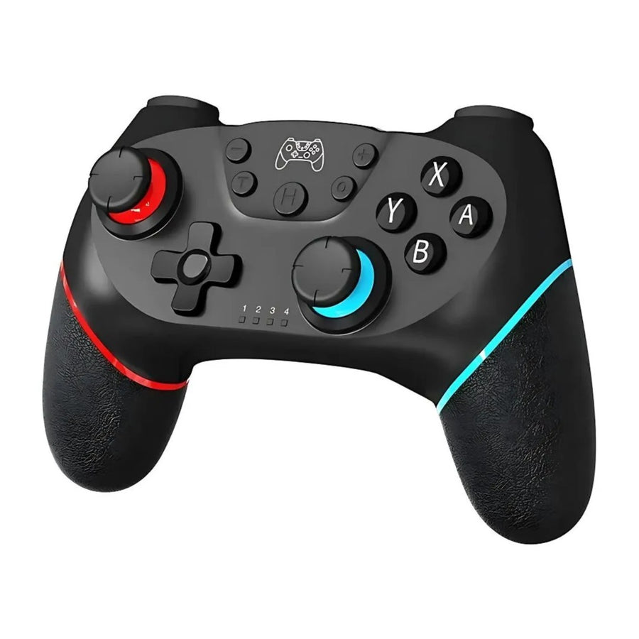 Manette Switch Sans-fil Techtinter de couleur rouge et bleu