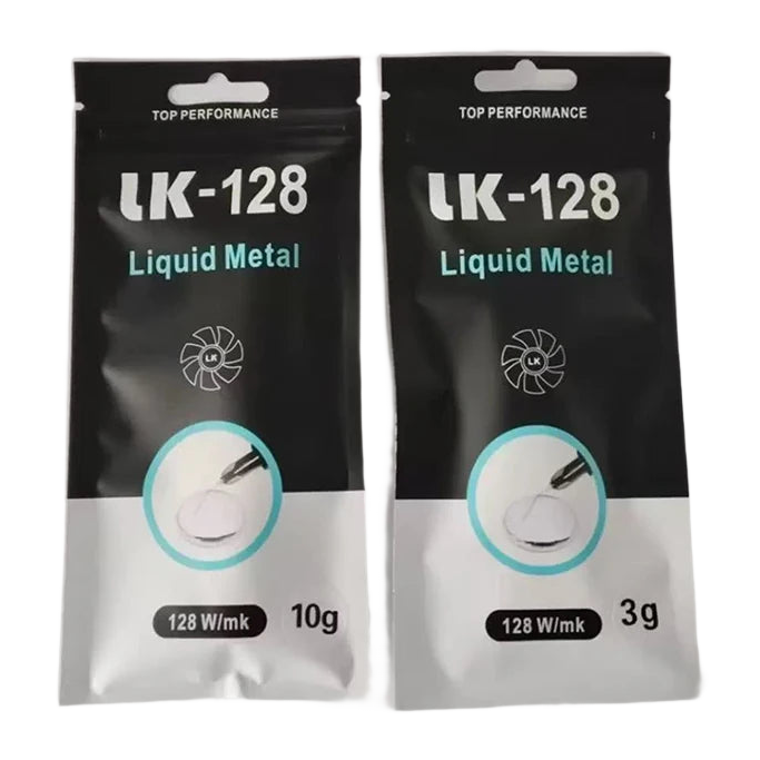 Seringue de pâte thermique métal liquide LK-128 et ses accessoires d'application pour processeur et carte graphique