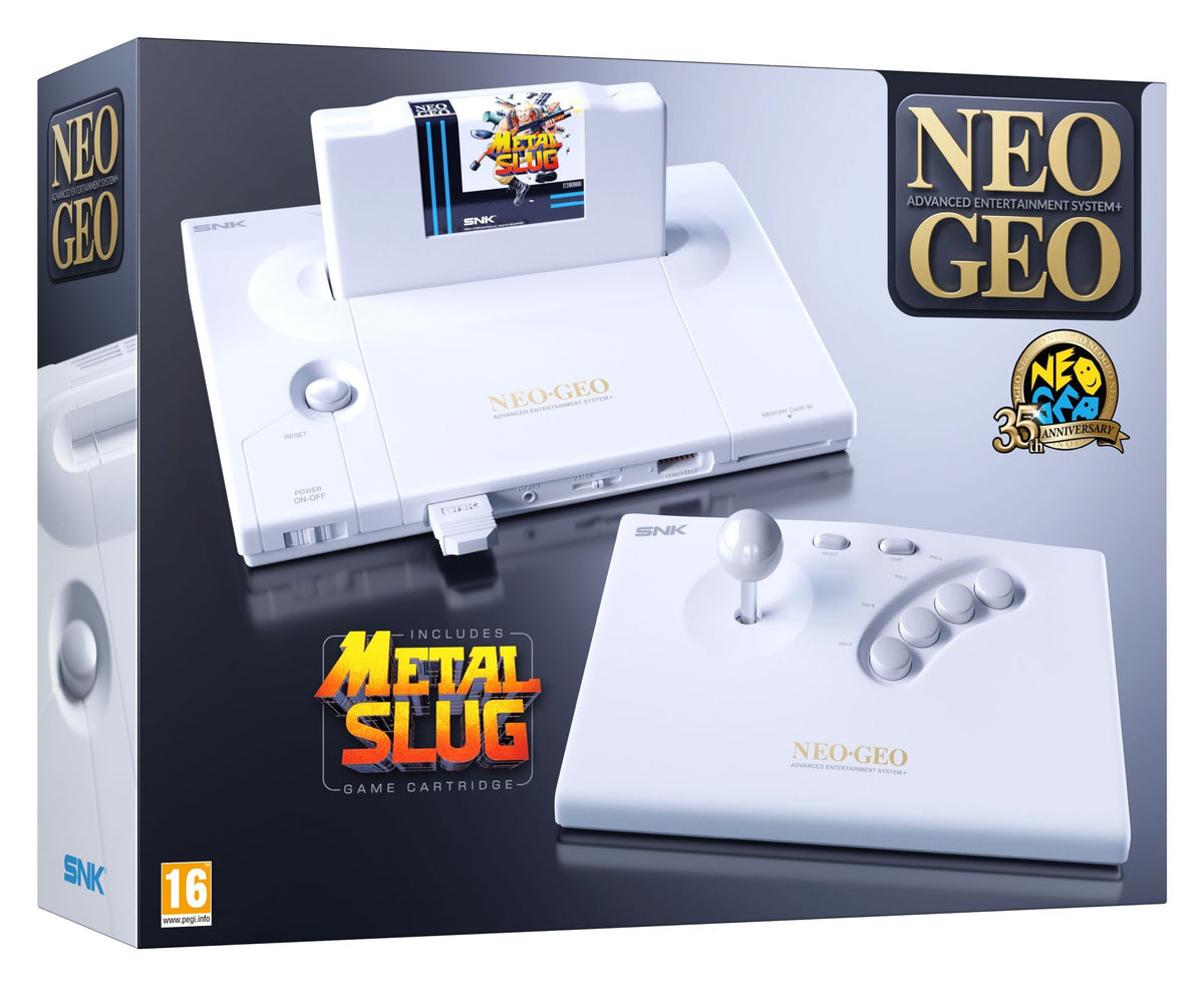Boîte de la NeoGeo AES+ Anniversary Edition blanche