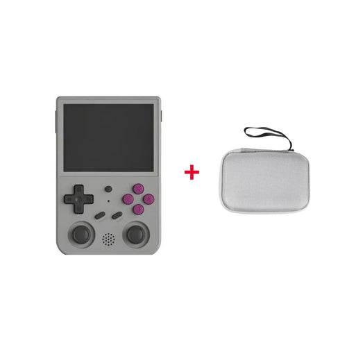 Anbernic RG353VS grey + case bundle — customer return, 128 GB microSD card included