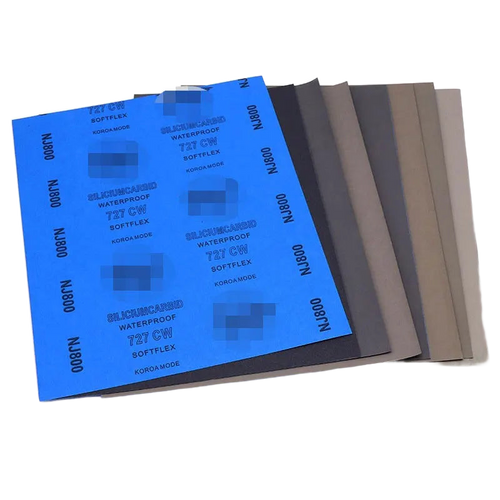 Papier abrasif à l'eau — lot de 2 feuilles, grain 60 à 20000 au choix