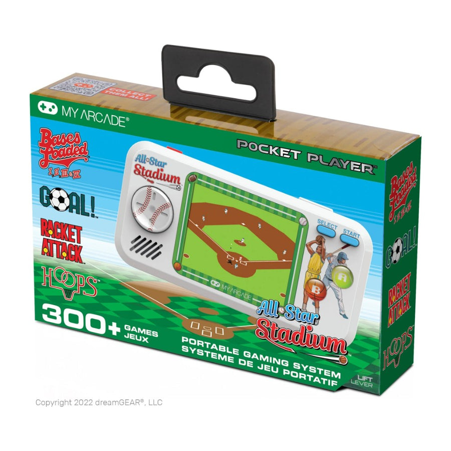 Pocket Player My Arcade, console de poche à écran 2,75 pouces, édition All-Star Stadium, emballage