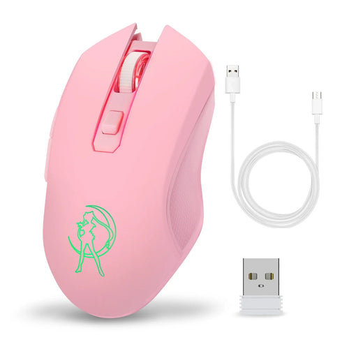 Souris Gaming Rose Sans-fil